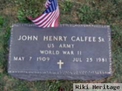 John Henry Calfee, Sr