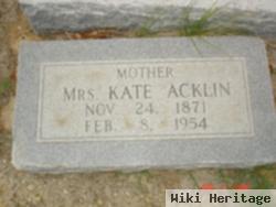 Mrs. Kate Alexander Acklin