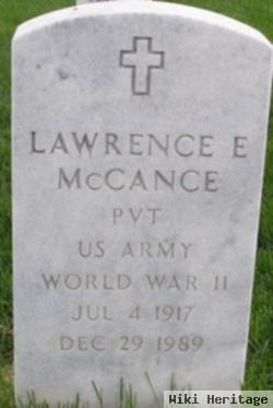 Lawrence E Mccance