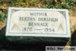 Bertha Alzina Dershem Bennage