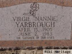 Virgie "nannie" Yarbrough