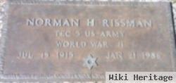 Norman H Rissman