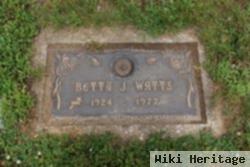 Betty J Watts