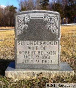 Lucy E "sis" Underwood Beeson