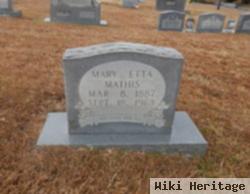 Mary Etta Chapman Mathis