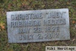 Christine "judy" Robinson Heckes