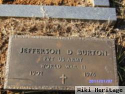 Jefferson D Burton