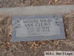 Matilda B. "maud" Derossett Van Cleave