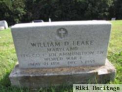 William D Leake