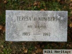 Teresa Irene "tess" Schmidt Numbers