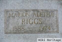 Marion Alethan Riggs