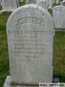 Sara A Hunsberger