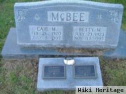 Carl M Mcbee