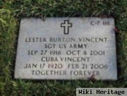 Sgt Lester Burton Vincent