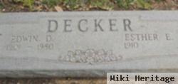 Edwin D Decker