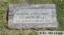 Marion Streetman Henry