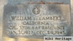 William L Lambert