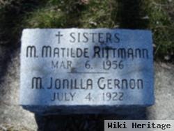 Sr M Matilde Rittmann