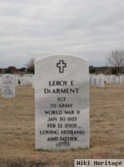 Leroy E Dearment