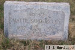 Martha Jane "mattie" Sanders Lea