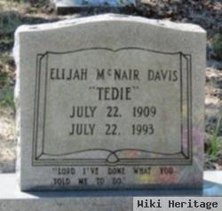 Elijah Mcnair "tedie" Davis