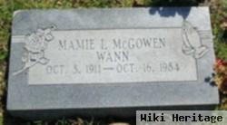 Mamie Ida Mcgowen Wann