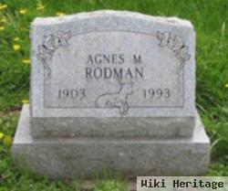 Agnes M Rodman