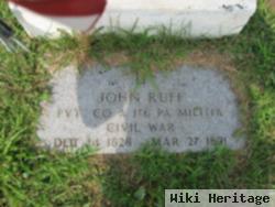 Pvt John Ruff