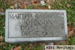 Martha Catherine "katie" Darby Johnson