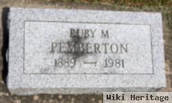 Ruby W Martin Pemberton