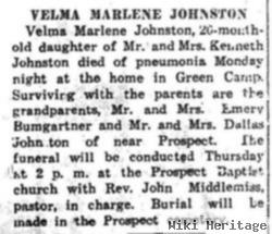 Velma Marlene Johnston