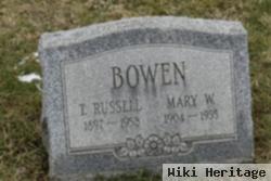 Mary W Bowen