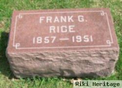 Franklin G. "frank" Rice