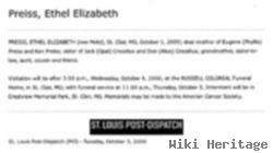 Ethel Elizabeth Metz Preiss