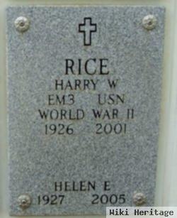 Harry W Rice