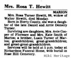 Rosa Turner Hewitt