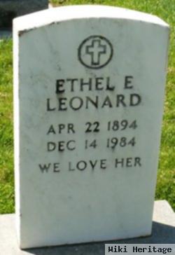 Ethel E Tanner Leonard