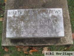 Martha Jane Mathews