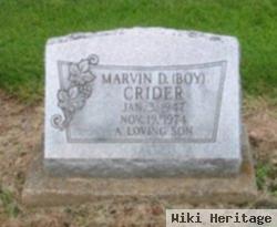 Marvin D "boy" Crider