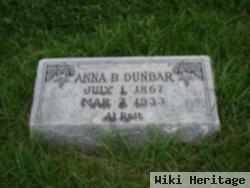 Anna B Dunbar