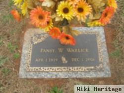 Pansy Lee Wood Warlick