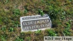 Elsie J Kohler Zeigler