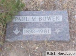 Paul M Bowen