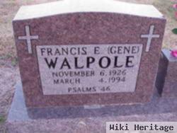 Francis Eugene "gene" Walpole