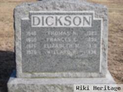 Willard R Dickson