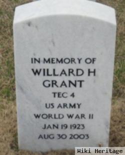 Willard H Grant