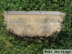Nancy Henrietta Quick Wells