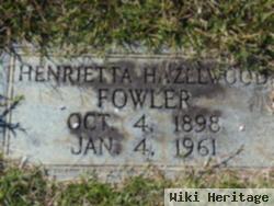 Henrietta Hazelwood Fowler