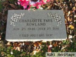 Charlotte Faye Rowland