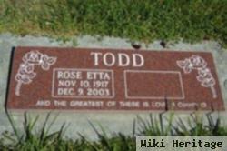 Rose Etta Todd